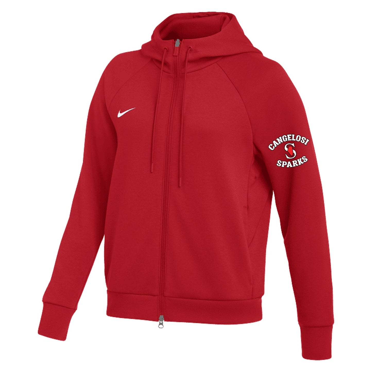WOMENS NIKE SPARKS DF TEAM PRIMARY FULL ZIP HOODIE