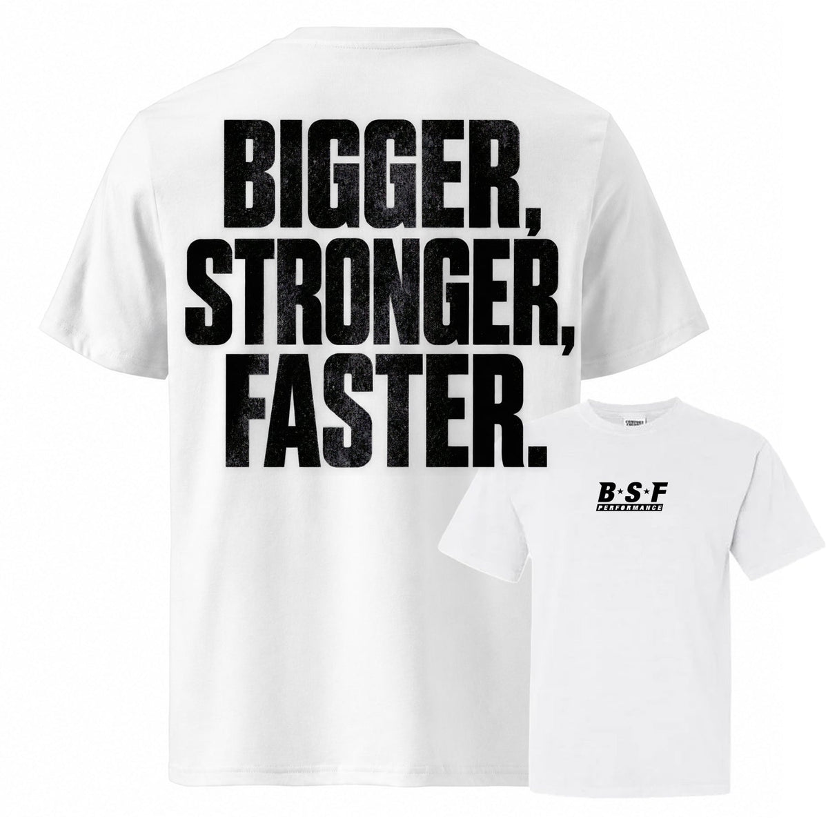 ADULT COMFORT COLORS BSF BIGGER STRONGER FASTER SHORT SLEEVE