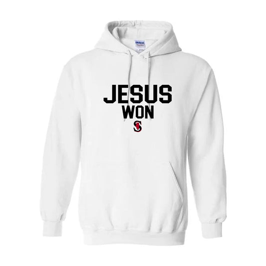 ADULT GILDAN JESUS WON HOODIE