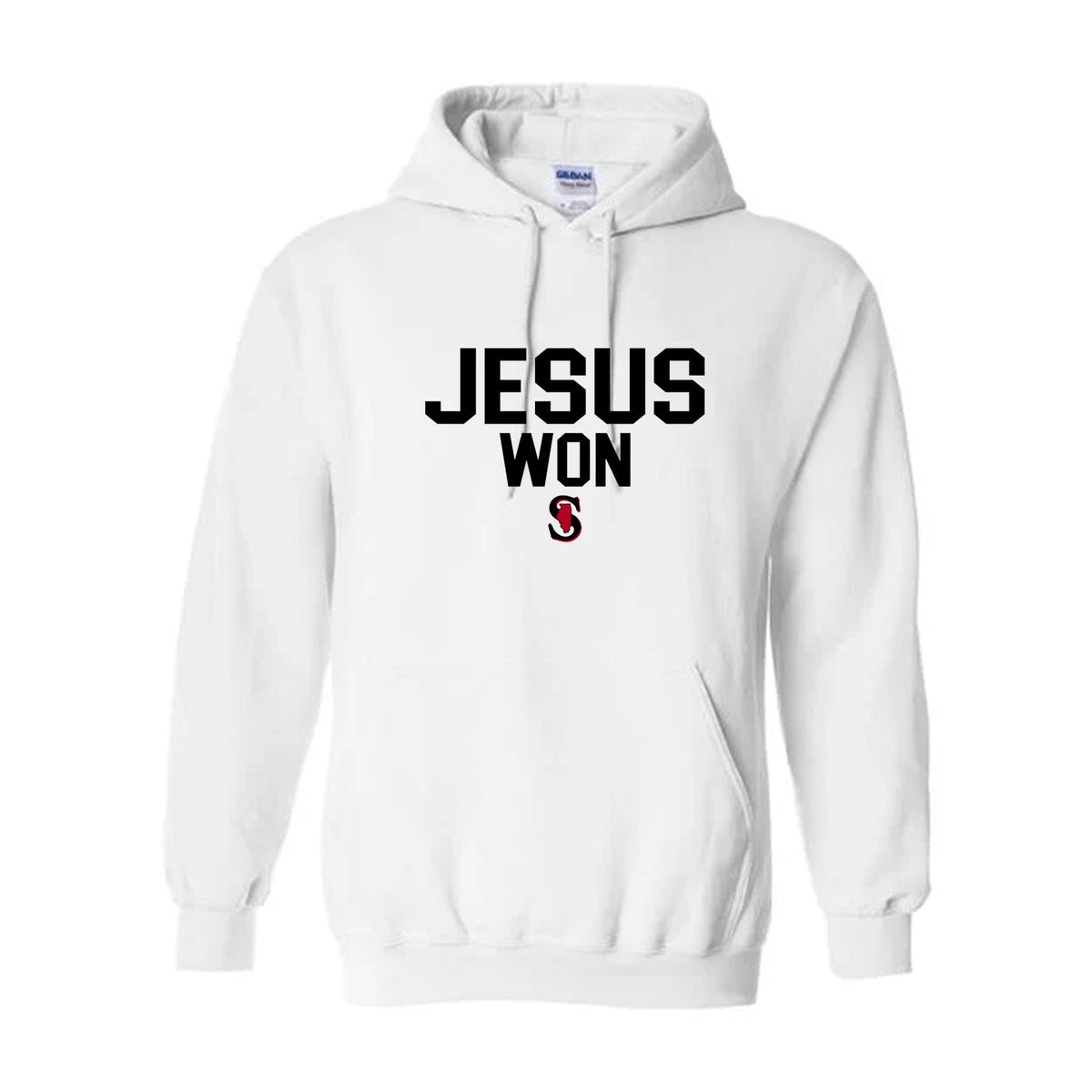 YOUTH GILDAN JESUS WON HOODIE