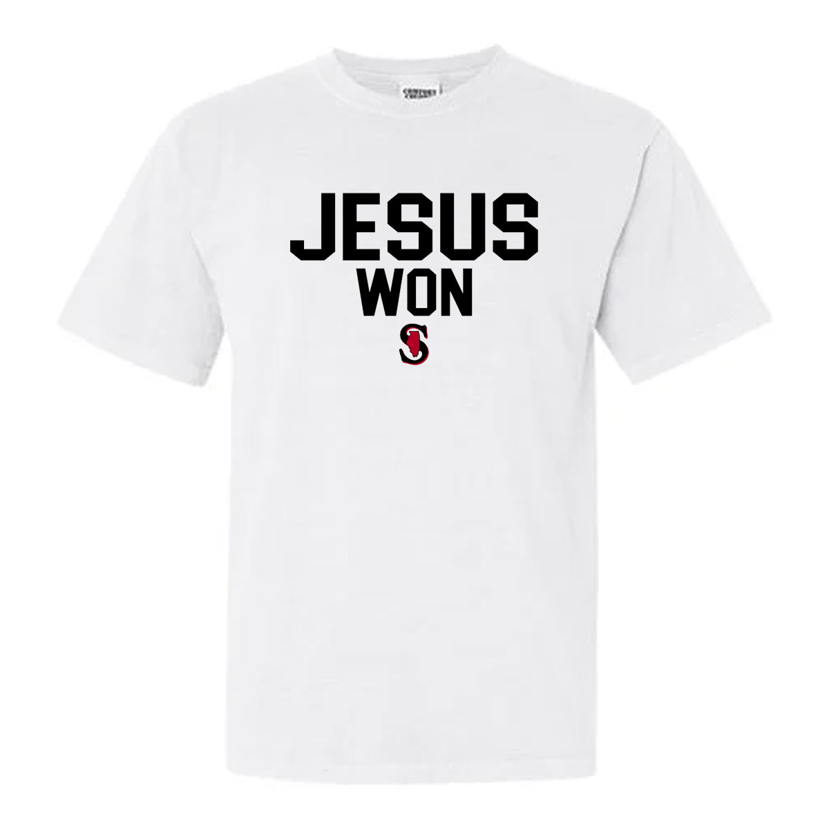 ADULT COMFORT COLORS JESUS WON SHORT SLEEVE