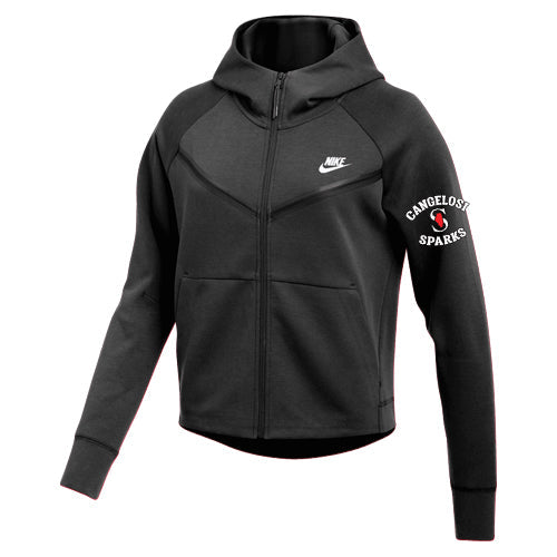 WOMENS NIKE SPARKS TECH FLEECE FULL ZIP HOODIE