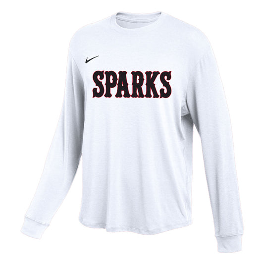 WOMENS NIKE SPARKS ONE RELAXED LS TOP