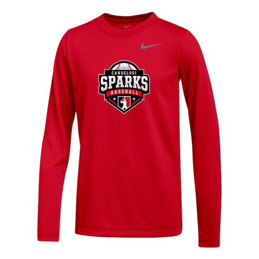 YOUTH NIKE SPARKS MAIN LEGEND LONG SLEEVE